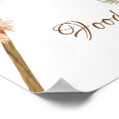 乾燥パーム葉スパンパスグラス食品の看板 ポスター (角)