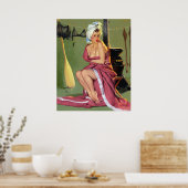 乾燥ピンを上げる ポスター (キッチン)