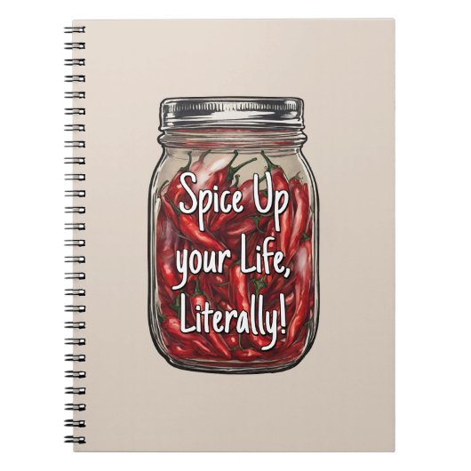 乾燥ピーパーズジャー ノートブック (正面)