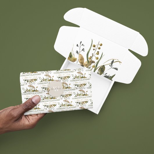 乾燥フローラおめでとうティッシュペーパー 薄葉紙