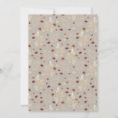 乾燥フローラ野草秋秋赤ちゃんシャワー 招待状 (裏面)