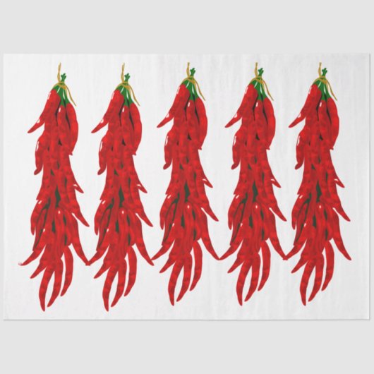 乾燥ホットチリペッパーキッチンデカップージ 薄葉紙 (正面)