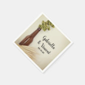 乾燥ホップと小麦結婚醸造所 スタンダードカクテルナプキン (角)