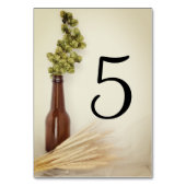 乾燥ホップと小麦結婚醸造所 テーブルナンバー (裏面)