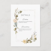 乾燥ボホフローラ結婚フレーム詳細 エンクロージャーカード (正面)