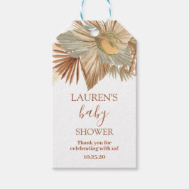 乾燥ヤシの赤ちゃんシャワーギフトラベル ギフトタグ