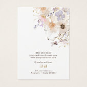 乾燥ワイルドフラワーネックレス表示カード (裏面)