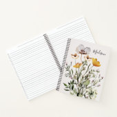 乾燥ワイルドフラワーブーケTodoリスト ノートブック (内部)