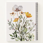 乾燥ワイルドフラワーブーケTodoリスト ノートブック (裏面)
