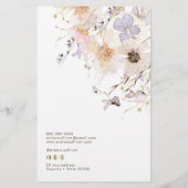 乾燥ワイルドフラワープライスチラシ チラシ (裏面)