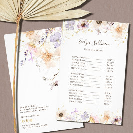 乾燥ワイルドフラワープライスチラシ チラシ