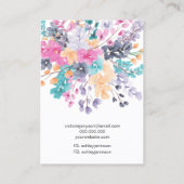 乾燥ワイルドフローラロゴジュエリーイヤリングネックレス 名刺 (裏面)