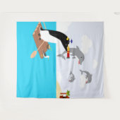 乾燥地 タペストリー (正面(横))