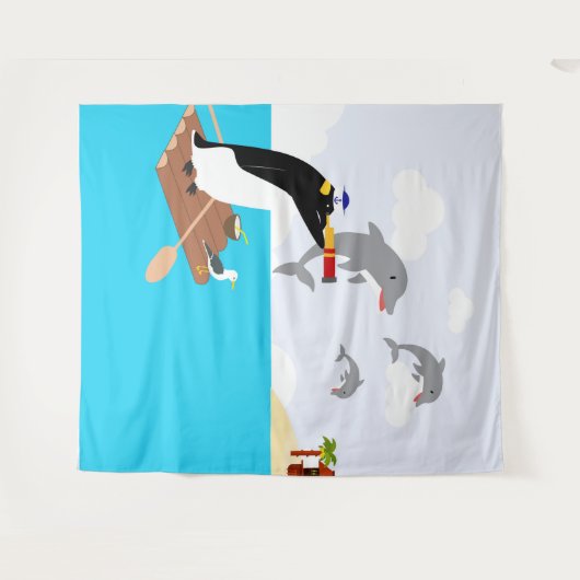 乾燥地 タペストリー (正面(横))