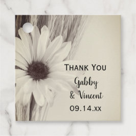 乾燥小麦とデイジーカントリーファーム結婚ズ フェイバータグ