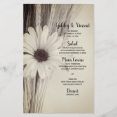 乾燥小麦とデイジーカントリー結婚ファームのメニュー (正面)