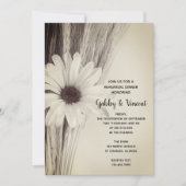 乾燥小麦とデイジーファームリハーサルディナー 招待状 (正面)