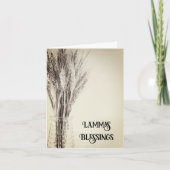 乾燥小麦のランレンマスの日祝福 カード (正面)