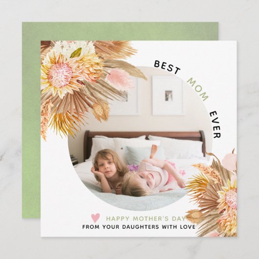 乾燥最高の花母の日の写真 シーズンカード (正面/裏面)