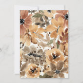 乾燥熱帯花ファースト誕生日招待状 招待状 (裏面)