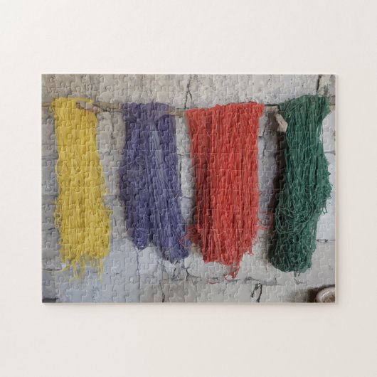 乾燥糸の水色 ジグソーパズル (横)