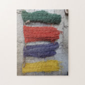 乾燥糸の水色 ジグソーパズル (縦)