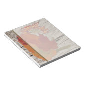 乾燥紅葉と花メモ帳 ノートパッド (アングル)