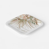 乾燥自然パンパスグラス結婚フローラブライダル ペーパープレート (傾斜あり)