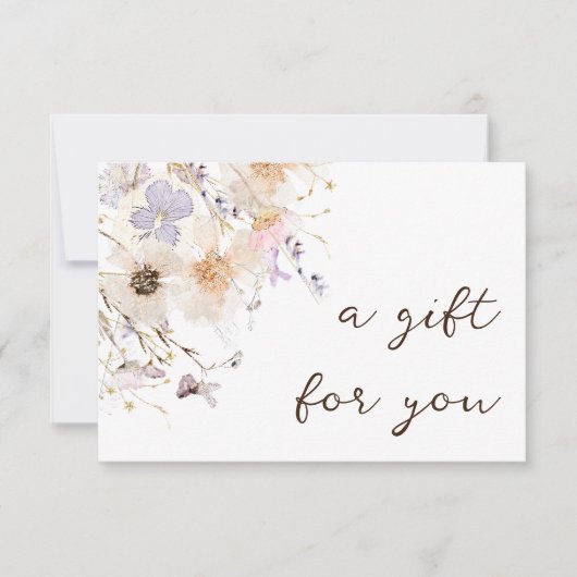 乾燥花エレガント贈与証書 (正面)