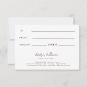 乾燥花エレガント贈与証書 (裏面)