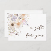 乾燥花エレガント贈与証書 (正面/裏面)