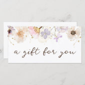 乾燥花券 (正面/裏面)