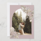 乾燥花模様砂漠をテーマにしたブライダルシャワー 招待状 (裏面)