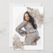 乾燥花 砂漠 テーマのベビーシャワー 招待状 (裏面)