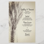 乾燥麦瓶ラベル カントリー ファーム ウェディング メニュー (正面)