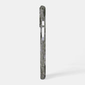 乾素朴フェイク木の木樹皮 iPhone 16ケース (左側面)