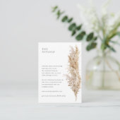 乾素朴草パンパ詳細 エンクロージャーカード (スタンド正面)