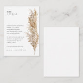 乾素朴草パンパ詳細 エンクロージャーカード (正面/裏面)