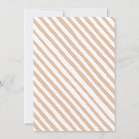 乾花ワイルドフラワー秋女の子の赤ちゃんシャワー 招待状 (裏面)