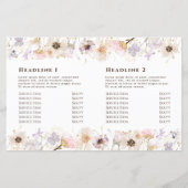 乾花二折パンフレット (裏面)