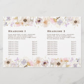 乾花二折パンフレット (裏面)