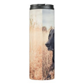 乾草の黒ラブラドール タンブラー (裏面)