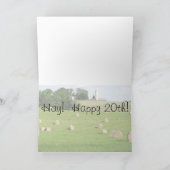 「乾草！Happy 20th!」ヘイ・バレスとのグリーティングカード カード (内部)