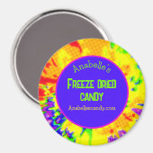 乾菓事業を凍結カラフルパーソナライズされたする マグネット (正面/裏面)