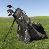 乾葉草や曲がったイバラの？カーキ色 ゴルフタオル (グリーン)