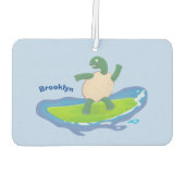 亀おもしろい波サーフィン カーエアーフレッシュナー (裏面)