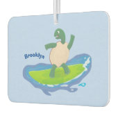 亀おもしろい波サーフィン カーエアーフレッシュナー (左)