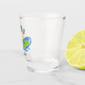 亀おもしろい波サーフィン ショットグラス (右)