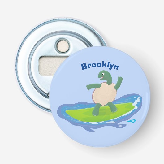 亀おもしろい波サーフィン 栓抜き (正面)