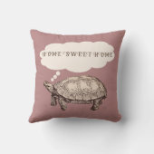 亀おもしろい装飾用クッション（紫） クッション (裏面)